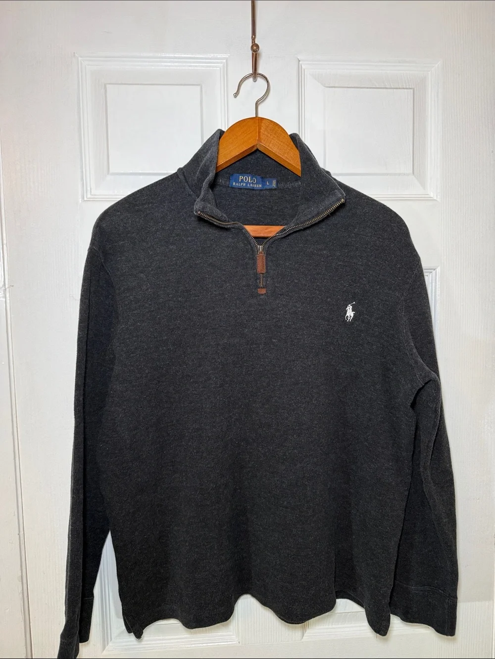 Polo Ralph Lauren Men's Estate-Rob Quarter Zip Pullover Large